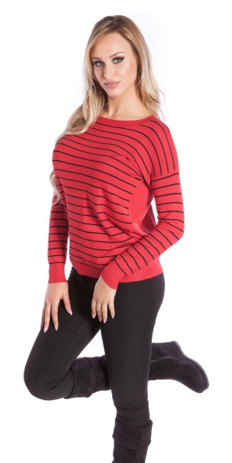 pullover backless Red
